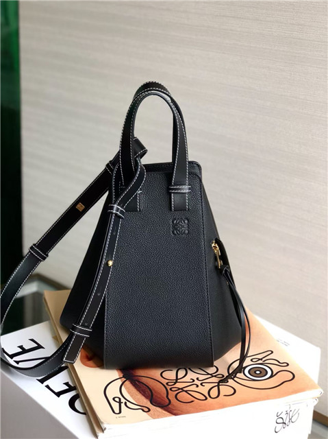 Small Hammock Bag 33047 Black Grained Calfskin-2.jpg