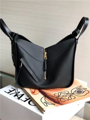 Small Hammock Bag 33047 Black Grained Calfskin-3.jpg