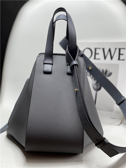 Small Hammock Bag 33047 Dark Grey Grained Calfskin-4.jpg