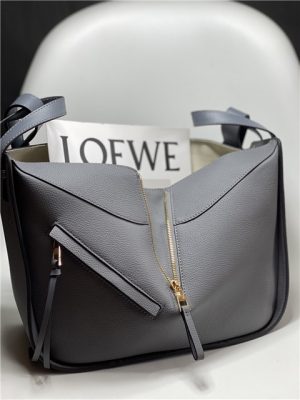 Small Hammock Bag 33047 Dark Grey Grained Calfskin-5.jpg