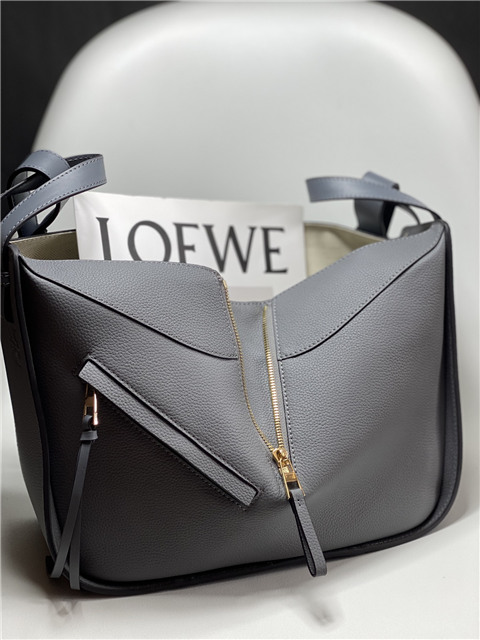 Small Hammock Bag 33047 Dark Grey Grained Calfskin-5.jpg