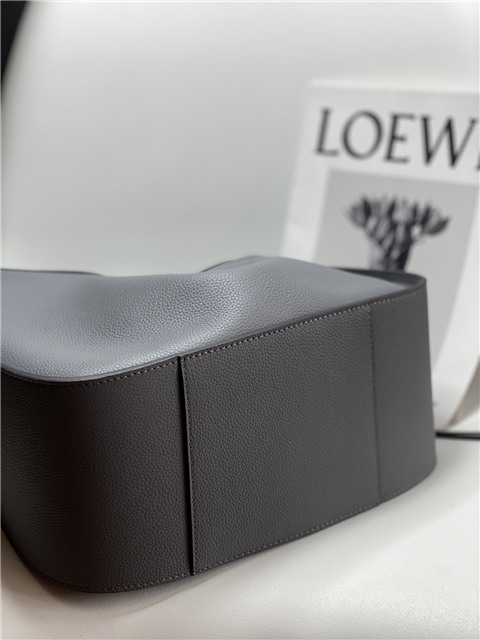 Small Hammock Bag 33047 Dark Grey Grained Calfskin-7.jpg