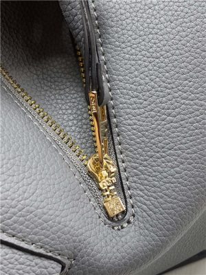 Small Hammock Bag 33047 Dark Grey Grained Calfskin-8.jpg