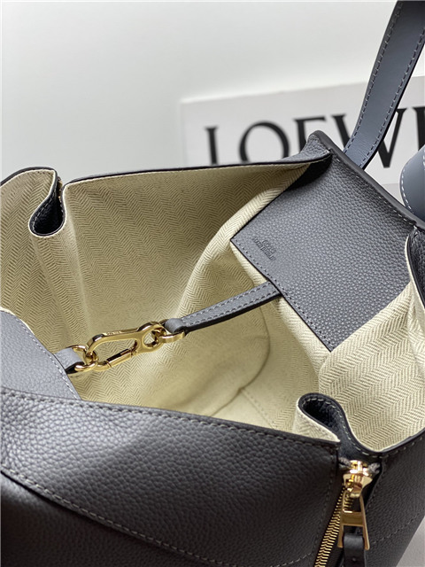 Small Hammock Bag 33047 Dark Grey Grained Calfskin-9.jpg