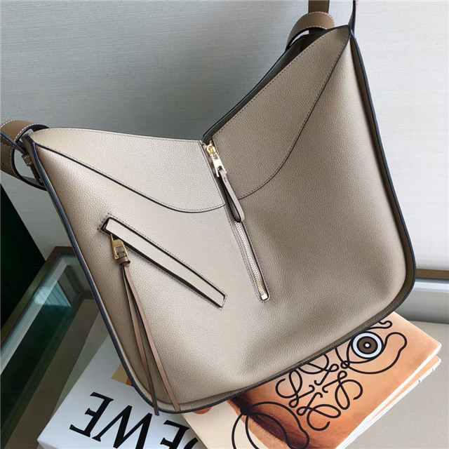 Small Hammock Bag 33047 Khaki Grained Calfskin-5.jpg