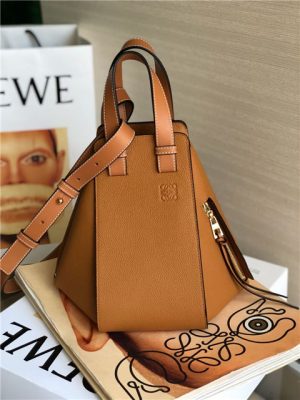 Small Hammock Bag 33047 Tan Grained Calfskin-2.jpg