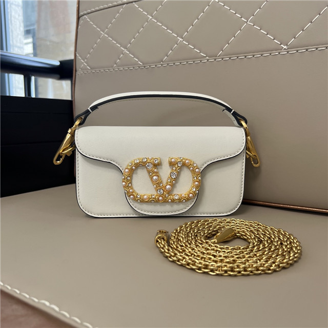 Valentino Garavani Loco Small Shoulder Bag 9030 Ivory