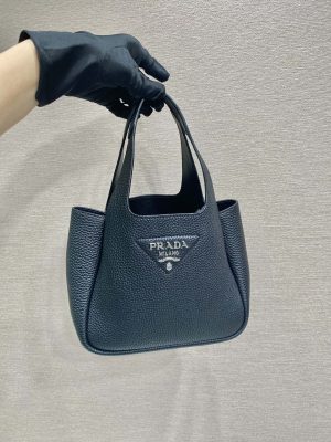 Prada Mini leather handbag Black