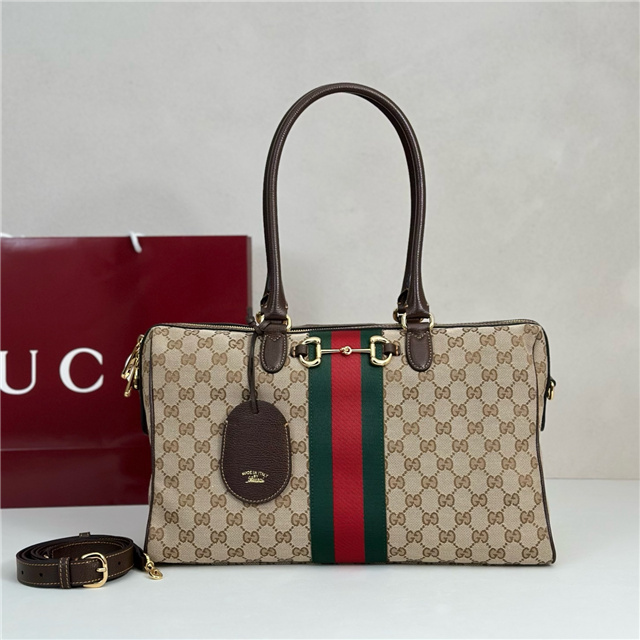Gucci Borsetto Large Boston Bag Canvas 866734