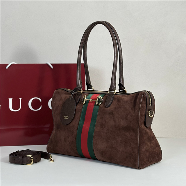 Borsetto Large Boston Bag 866734 Dark Brown Suede-2.jpg