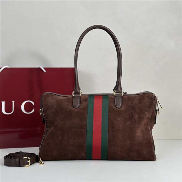 Borsetto Large Boston Bag 866734 Dark Brown Suede-3.jpg