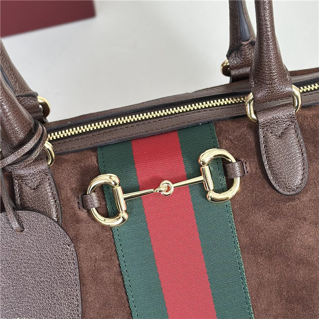 Borsetto Large Boston Bag 866734 Dark Brown Suede-5.jpg