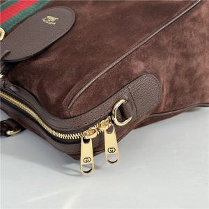 Borsetto Large Boston Bag 866734 Dark Brown Suede-6.jpg