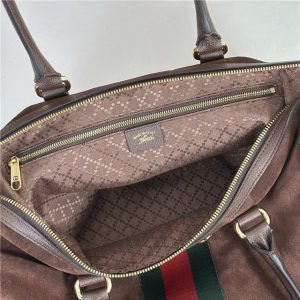 Borsetto Large Boston Bag 866734 Dark Brown Suede-8.jpg