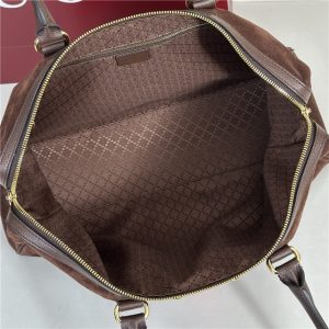 Borsetto Large Boston Bag 866734 Dark Brown Suede-9.jpg
