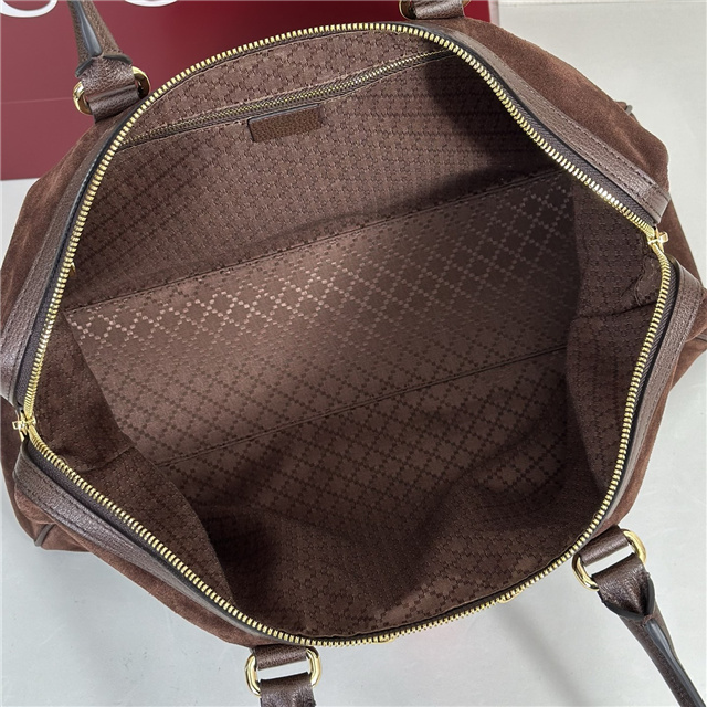 Borsetto Large Boston Bag 866734 Dark Brown Suede-9.jpg