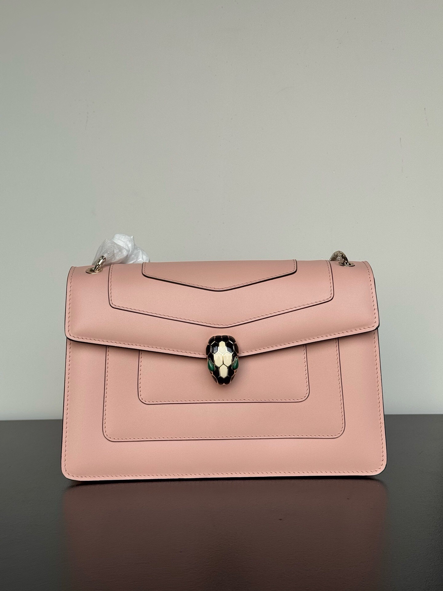 Bvlgari Serpenti Forever Shoulder Bag Crystal Rose-1