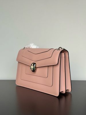 Bvlgari Serpenti Forever Shoulder Bag Crystal Rose-2