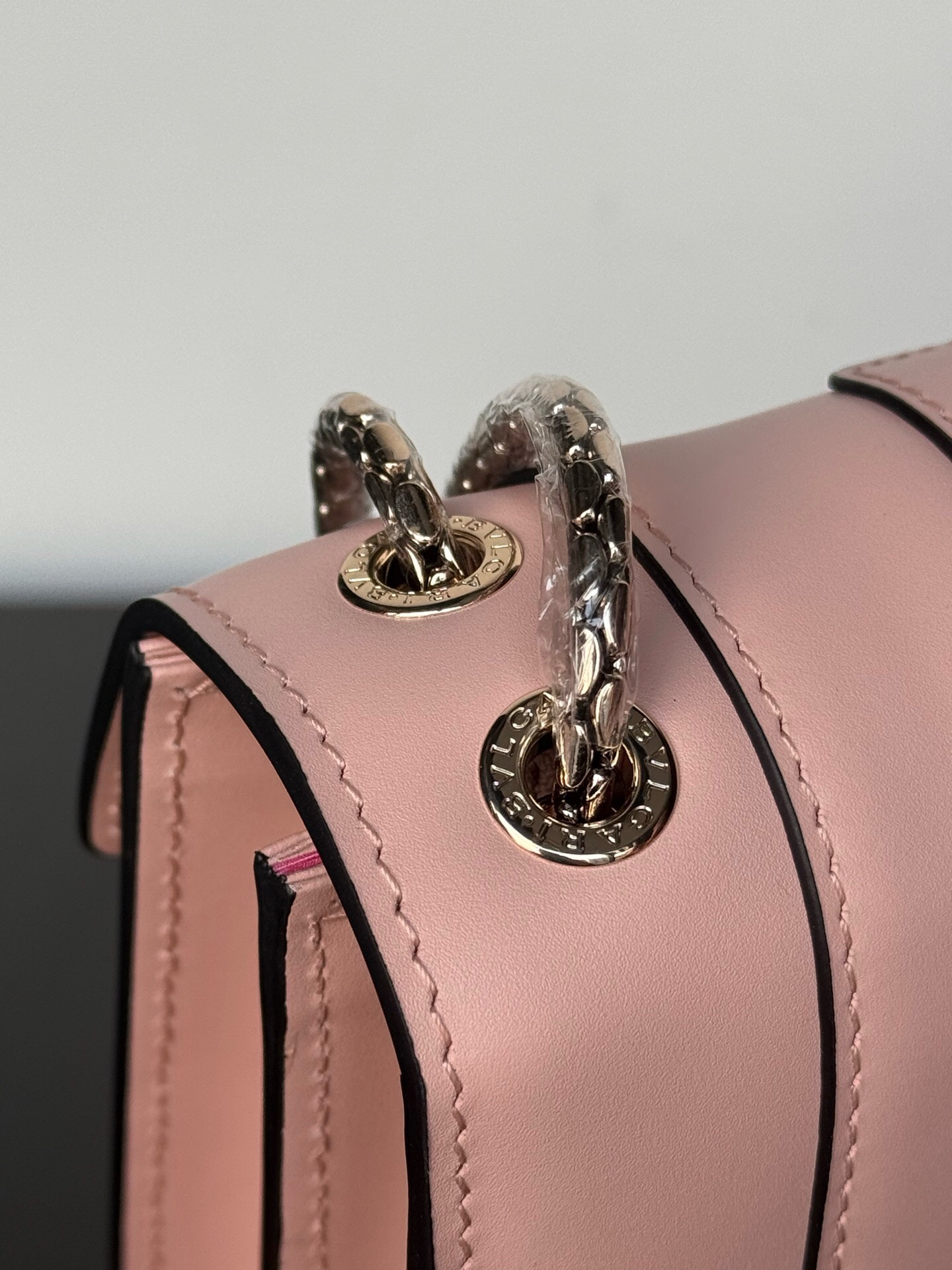 Bvlgari Serpenti Forever Shoulder Bag Crystal Rose-4