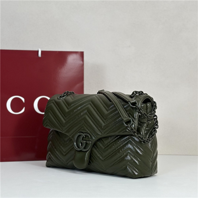 GG Marmont Medium Shoulder Bag 850676 Green-2.jpg