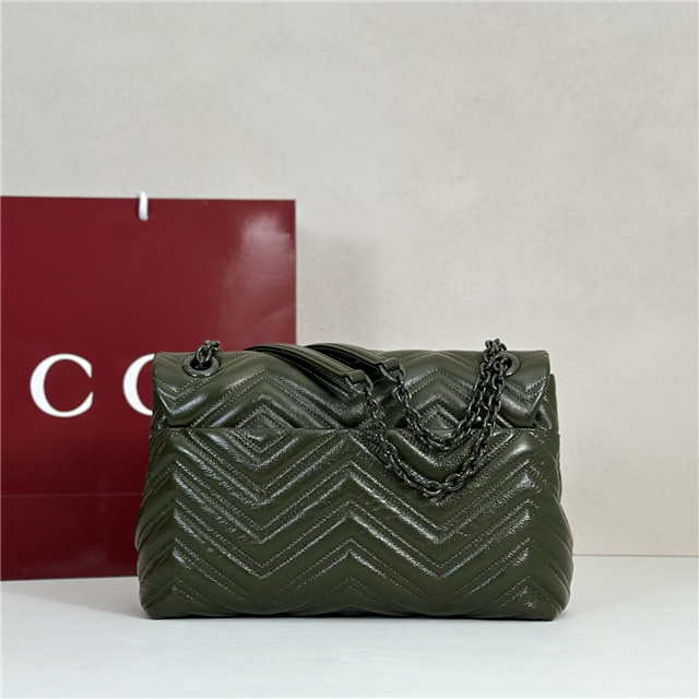 GG Marmont Medium Shoulder Bag 850676 Green-3.jpg