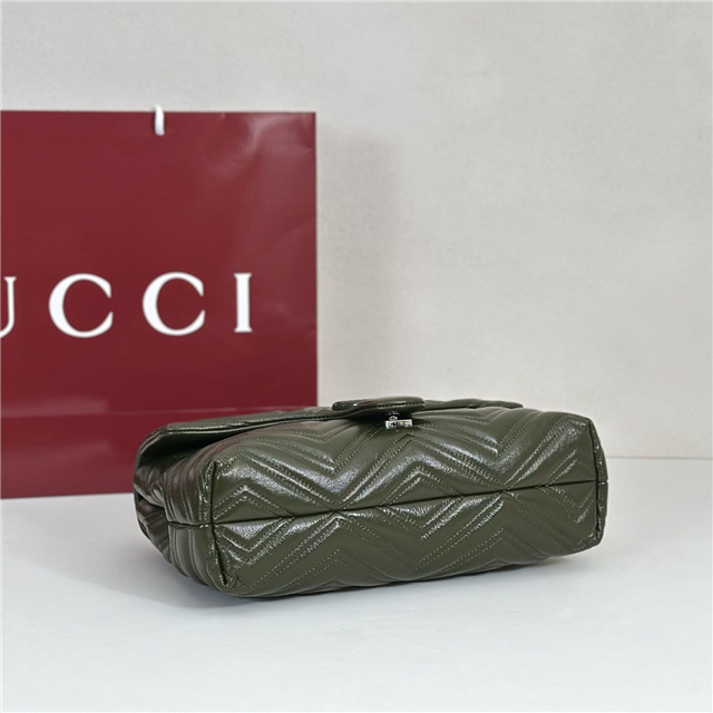 GG Marmont Medium Shoulder Bag 850676 Green-4.jpg