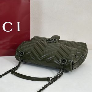 GG Marmont Medium Shoulder Bag 850676 Green-5.jpg