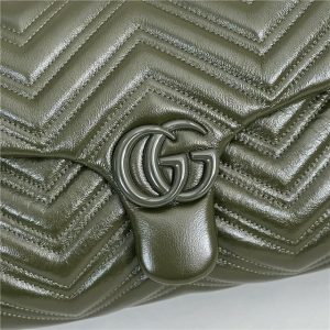 GG Marmont Medium Shoulder Bag 850676 Green-7.jpg