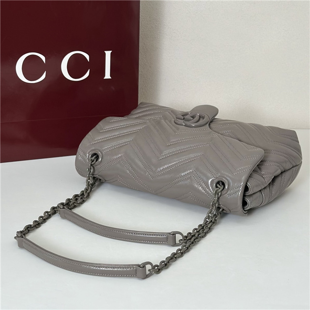 GG Marmont Medium Shoulder Bag 850676 Grey-5.jpg