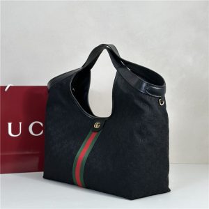 Gucci Giglio Large Tote Bag 853971 Black Canvas-2.jpg