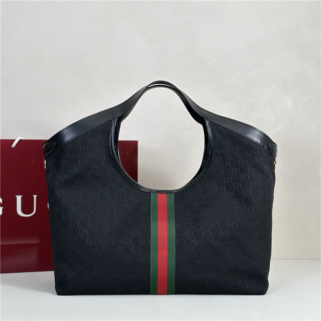 Gucci Giglio Large Tote Bag 853971 Black Canvas-3.jpg