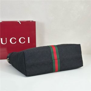 Gucci Giglio Large Tote Bag 853971 Black Canvas-4.jpg