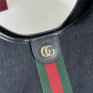 Gucci Giglio Large Tote Bag 853971 Black Canvas-5.jpg