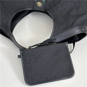 Gucci Giglio Large Tote Bag 853971 Black Canvas-6.jpg