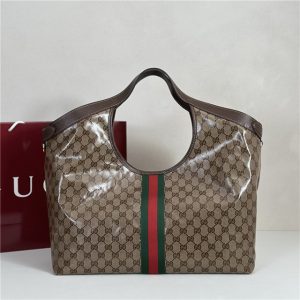 Gucci Giglio Large Tote Bag 853971 Brown Fabric-3.jpg