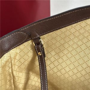 Gucci Giglio Large Tote Bag 853971 Brown Fabric-8.jpg