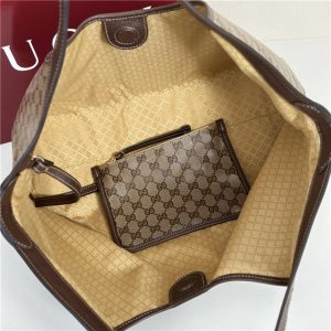 Gucci Giglio Large Tote Bag 853971 Brown Fabric-9.jpg