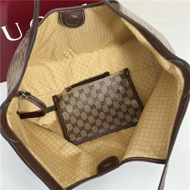 Gucci Giglio Large Tote Bag 853971 Brown Fabric-9.jpg