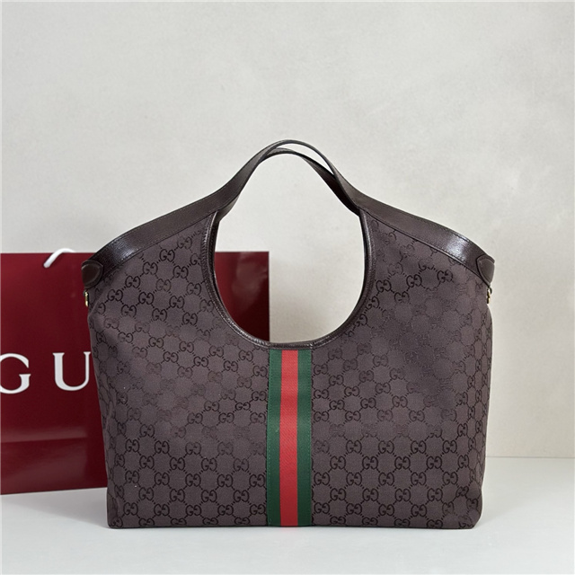 Gucci Giglio Large Tote Bag 853971 Dark Brown Canvas-3.jpg