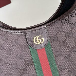 Gucci Giglio Large Tote Bag 853971 Dark Brown Canvas-5.jpg