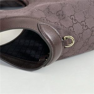 Gucci Giglio Large Tote Bag 853971 Dark Brown Canvas-6.jpg
