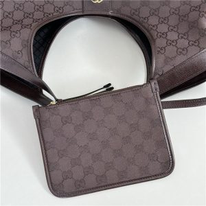 Gucci Giglio Large Tote Bag 853971 Dark Brown Canvas-7.jpg
