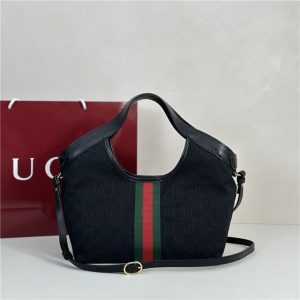 Gucci Giglio Small Tote Bag 860845 Black Canvas-3.jpg