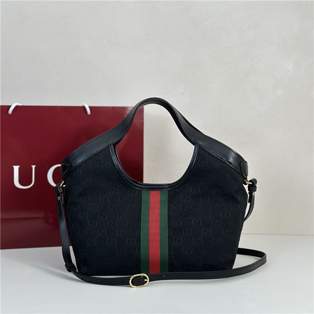 Gucci Giglio Small Tote Bag 860845 Black Canvas-3.jpg