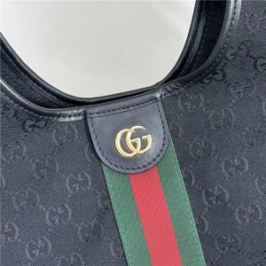 Gucci Giglio Small Tote Bag 860845 Black Canvas-5.jpg