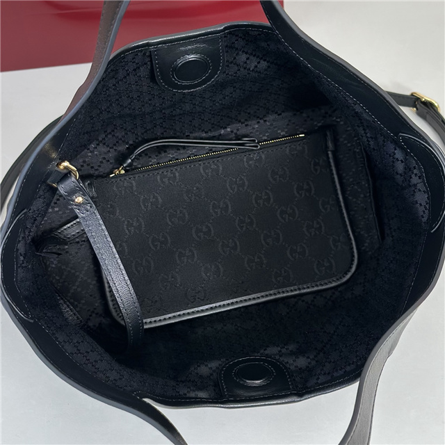 Gucci Giglio Small Tote Bag 860845 Black Canvas-6.jpg