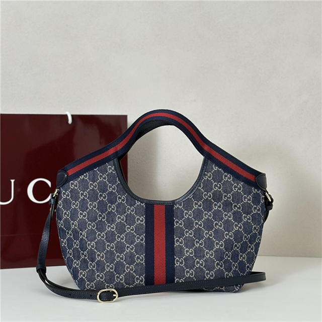 Gucci Giglio Small Tote Bag 860845 Blue Denim-3.jpg