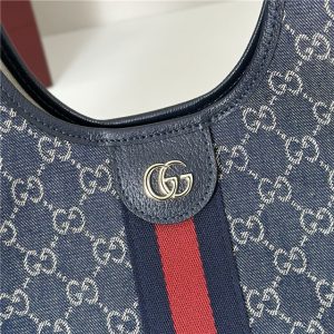 Gucci Giglio Small Tote Bag 860845 Blue Denim-5.jpg
