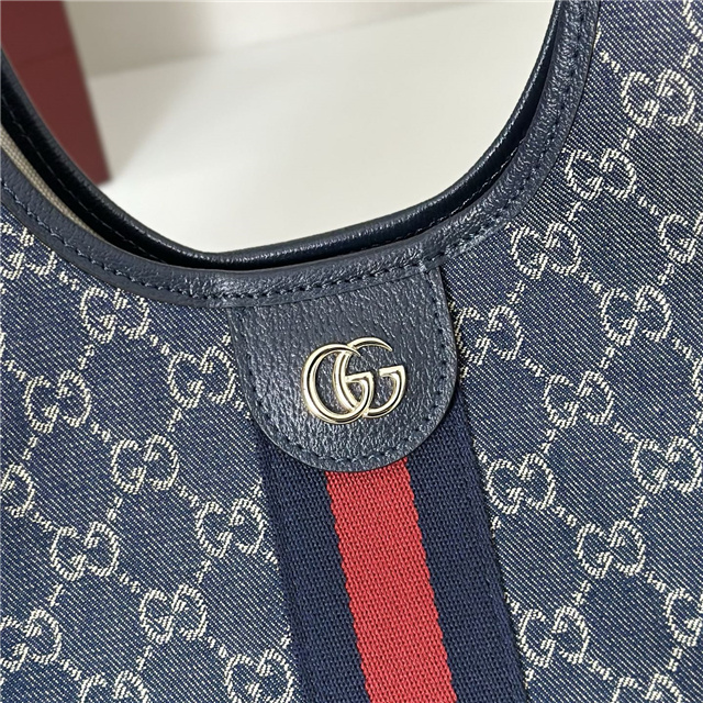 Gucci Giglio Small Tote Bag 860845 Blue Denim-5.jpg