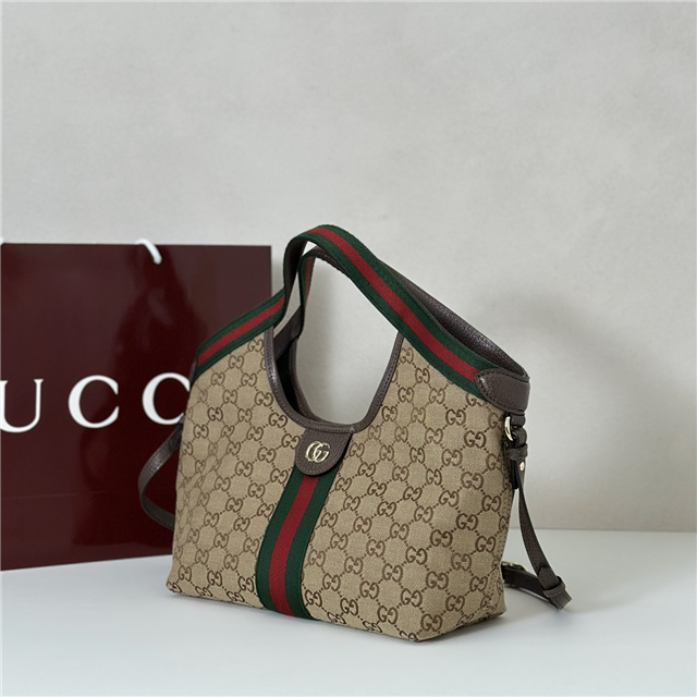 Gucci Giglio Small Tote Bag 860845 Brown Canvas-2.jpg